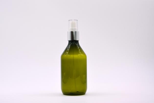套亮銀壓頭橄欖綠化妝瓶