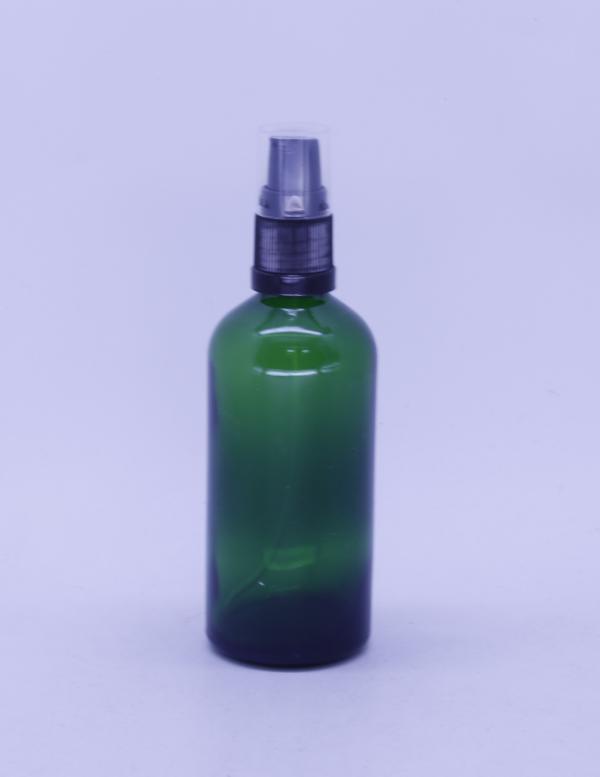 黑/白壓頭綠色精油瓶